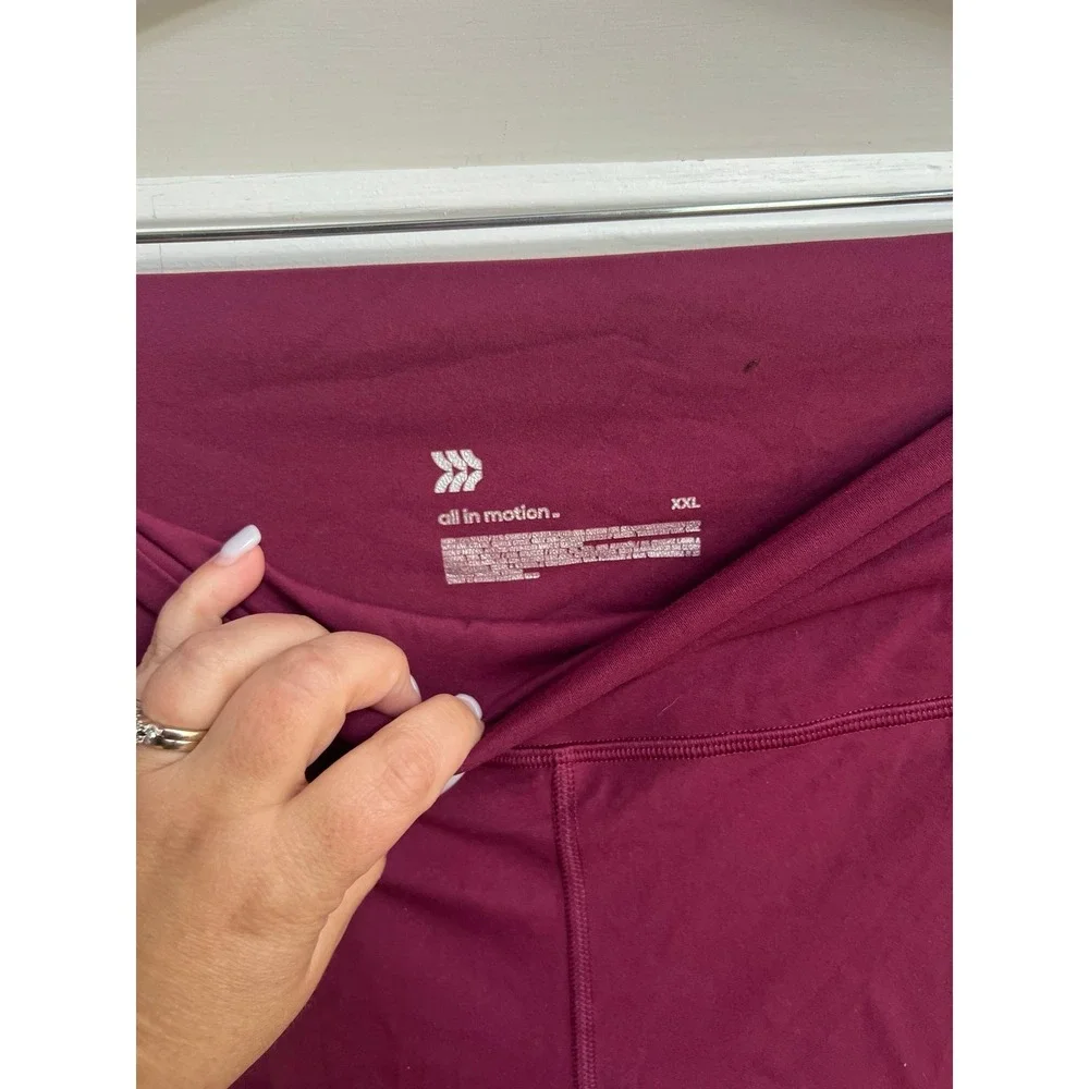 All in motion magenta full length leggings size‎ xxl